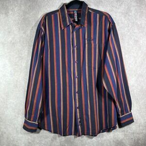 Willie Esco Shirt Mens‎ XL Multicolor Striped Button Up Western Cowboy Casual